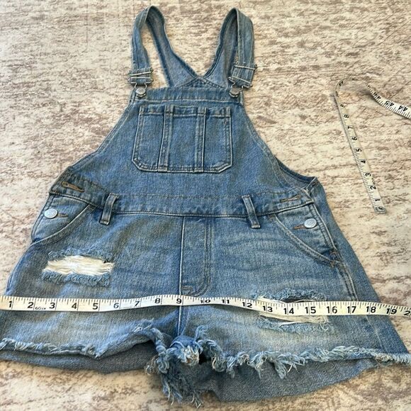 PAC Sun Denim Distressed Overalls XS - Picture 5 of 8